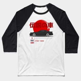 Midnight Racer Black MK3 A70 JDM Baseball T-Shirt